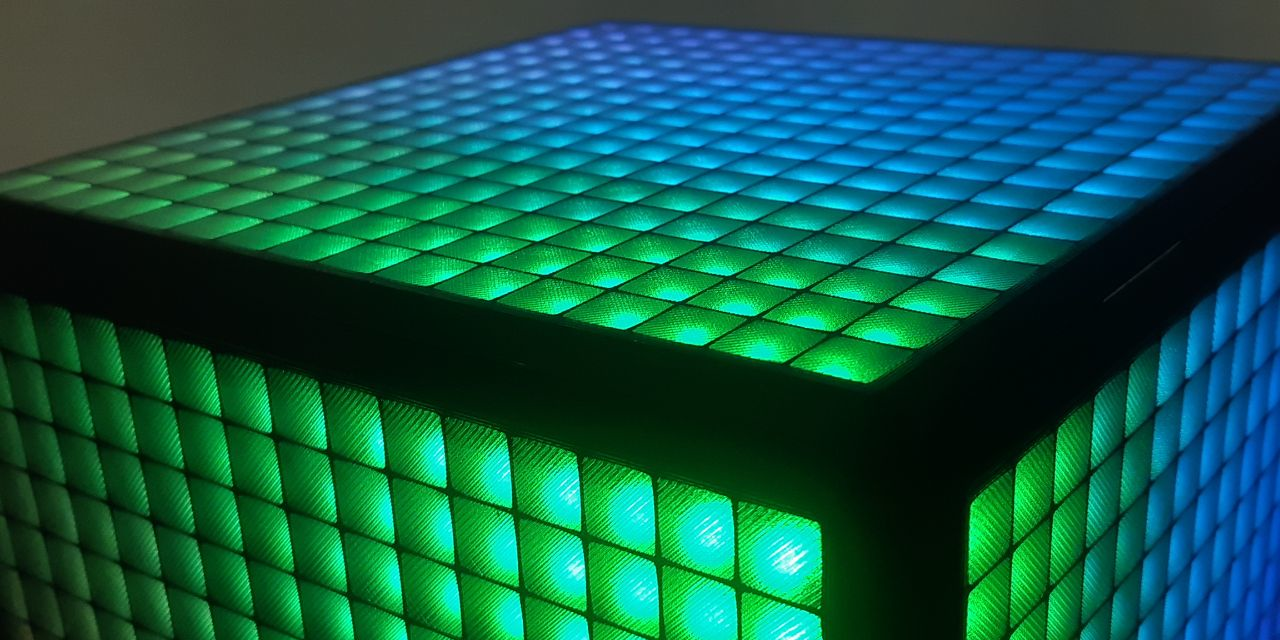 Thumbnail for project ESP32 LED Cube